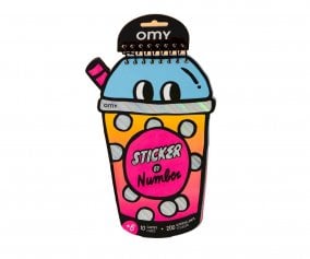 Libro de Pegatinas por Nmeros Bubble Tea