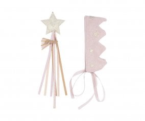 Ensemble Cadeau Couronne et Baguette de Princesse Enchanted Forest