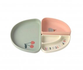 Set 3 Platos Silicona Happy Fruits Cherry