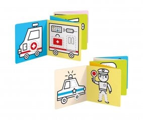 Livro para colorir Looong Vehicles at Work