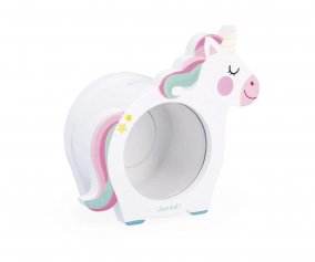 Hucha de Madera Unicornio
