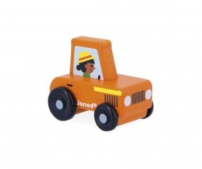 Tracteur Rouge en Bois Cross Roads Campagne