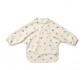 Bavoir  Manches Longues Merle Aviator/Ecru