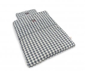 Roupa de cama Boneca Blue Check 