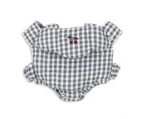Mochila Porta Bonecas Blue Check 