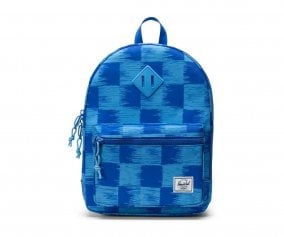 Mochila Herschel Heritage Kids Check Yourself Dazzling Blue Personalizable