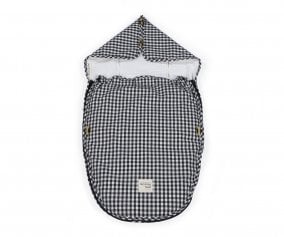 Saco Cuco 2 en 1 I Love Vichy Negro Entretiempo
