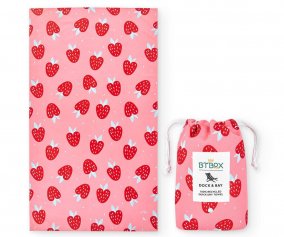Toalha Praia Microfibra L Strawberries Personalizvel