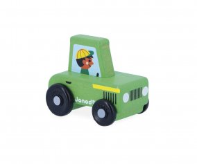 Tractor de Madera Verde Campia Cross Roads