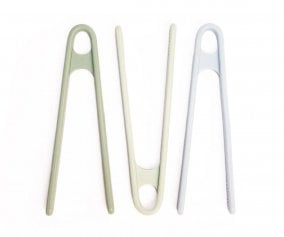 3 Pinze in Silicone Green