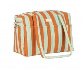 Bolso Carro Beb Stories Green Orange Stripes