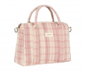 Bolso Carro Beb Mini Stories Powder Red Checks