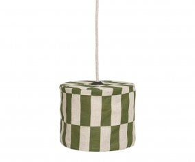 Pantalla de Lino Lmpara de Techo Vibes Green Tiles