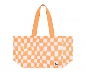 Bolsa de praia Check Orange personalizvel 