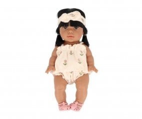Mueca Gordis Latika con Conjunto Mila Fleurs Douces y Cangrejeras Blush