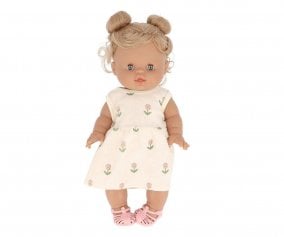 Mueca Gordis Luisa con Vestido Faustine Fleurs Douces y Cangrejeras Blush
