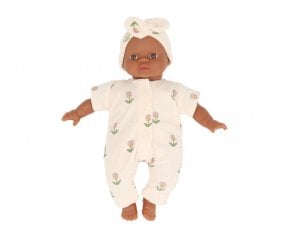 Mueco Soft Oscar con Mono y Gorrito Lili Fleurs Douces mile & Ida