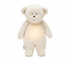 Peluche Luz-Sonido Oso Orgnico Moonie 2.0 Polar