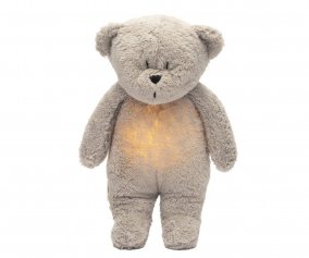 Peluche Luz-Sonido Oso Orgnico Moonie 2.0 Grey