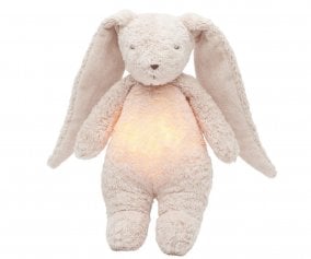 Peluche Luz-Sonido Conejo Orgnico Moonie 2.0 Rose Personalizable