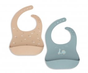 2 babetes de silicone Green/Caramel