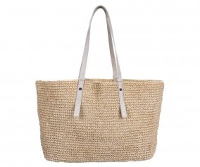 Bolso Shopper Kami Straw Stone
